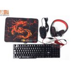 COMBO ANERA TECLADO MOUSE HEADSET Y MOUSE PAD