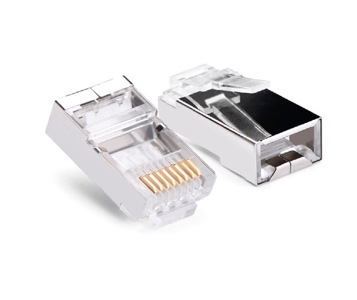PLUG RJ45 CAT5 BLINDADO PLUG RJ45 CAT5 BLINDADO - Imagen 1