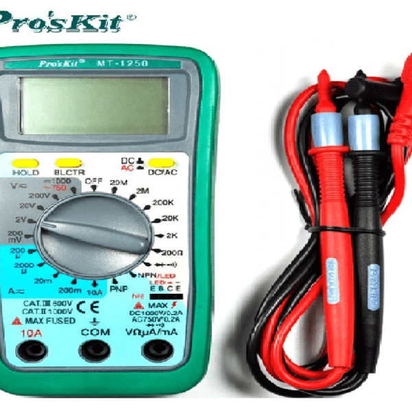 MULTIMETRO DIGITAL PROSKIT MT-1250