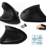 MOUSE ERGONOMICO VERT/INALAMB MANO/IZQ A BATERIA AAA