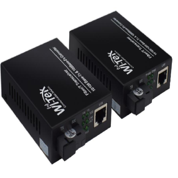 CONVERTIDOR DE FIBRA OPTICA A LAN RJ45 MEDIA 25K 100MBPS