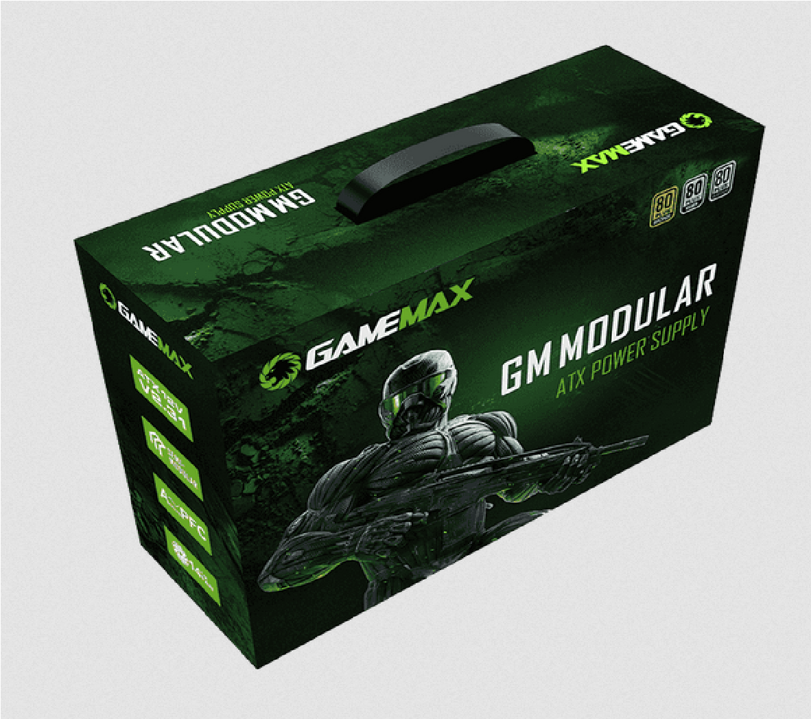 FUENTE DE PODER 800W 4 FUENTE DE PODER PARA PC 800W GAMER GAMEMAX - Imagen 1