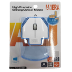 MOUSE USB LED AZUL VERDE TRANSPARENTE 800DPI