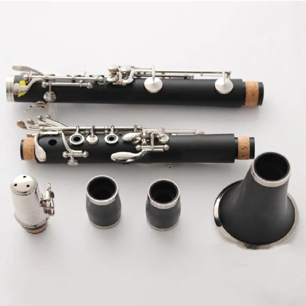 CLARINETE DE LLAVES NIQUELADAS DE 17 TECLAS Y 6 ANILLOS EN SI BEMOL NEGRO - Imagen 4