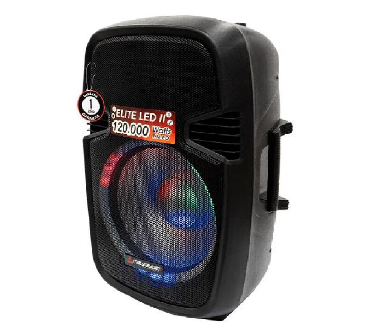 ITALY AUDIO elite led II CAJA AMPLIFICADA 15" LED RGB USB SD BLUETOOTH 200W - Imagen 1