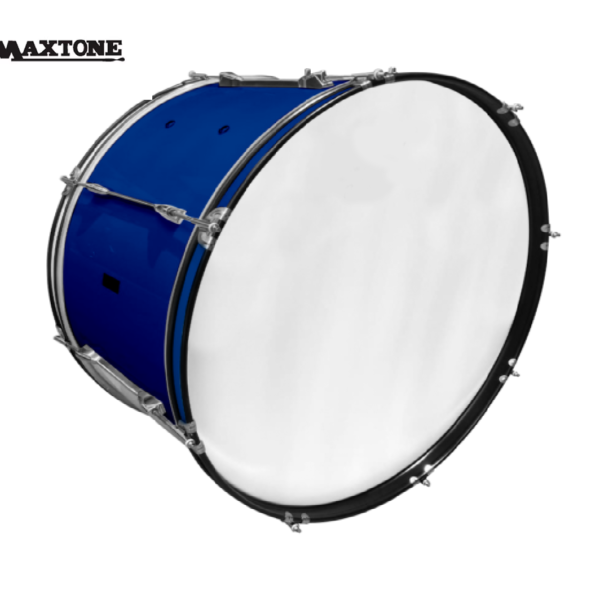 BOMBO DE MARCHA DE 24"X10" COLORES CON SOPORTE Y MAZO - Imagen 3