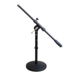 PEDESTAL DE MICROFONO CON BOOM P/MESA BASE REDONDA