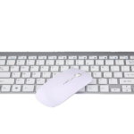 COMBO TECLADO WIRELES CON MOUSE BLANCO