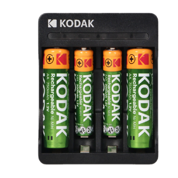 CARGADOR USB +2 PILAS AA/2 PILAS AAA DE 750 MAH KODAK - Imagen 2