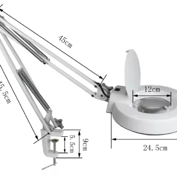 LUPA DE MESA GRANDE 110V CON LED 15W - Imagen 2