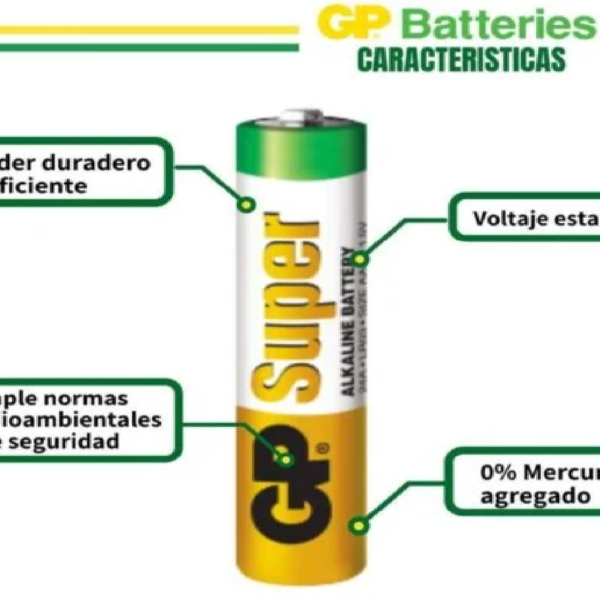 PILA ALKALINA AA BLÍSTER X10 GP - Imagen 2