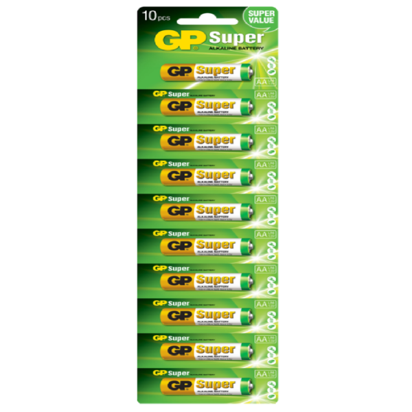 PILA ALKALINA AA BLÍSTER X10 GP