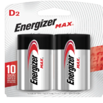 PILA ALKALINA TIPO D ENERGIZER MAX BL/2