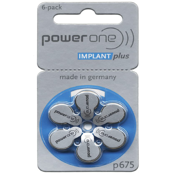 PILA DE AUDIFONO 675 1.45V BLISTER X6 POWER ONE
