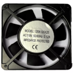 VENTILADOR 110V AC 0.12A 12X12X2.5 METAL
