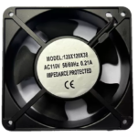 VENTILADOR 110V AC 0.21A 12X12X3.8 METAL