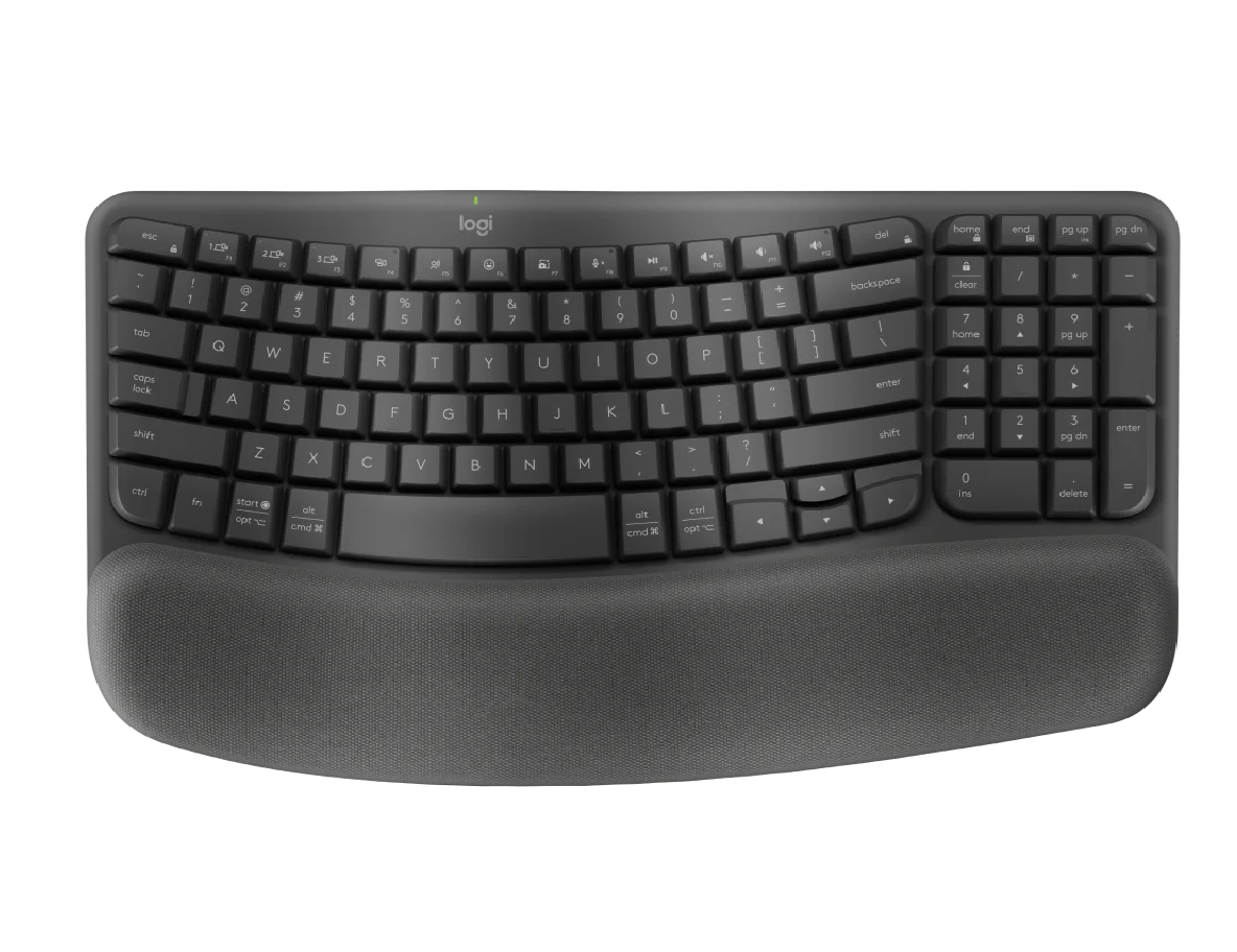 WAVE.KEYS TECLADO LOGITECH ERGONOMICO WAVE KEYS CON REPO TECLADO LOGITECH ERGONOMICO WAVE KEYS - Imagen 1