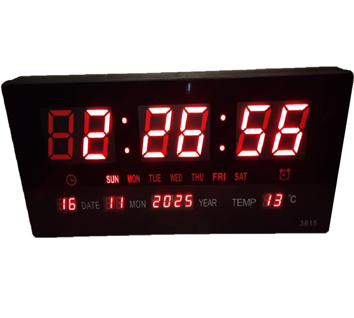 HD.T.1635C RELOJ DIGITAL LED DE PARED ROJO 1 RELOJ DIGITAL LED DE PARED ROJO - Imagen 1