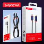 CABLE CON PANTALLA TIPO C CARGA RAPIDA TRENZADO