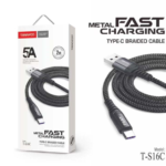 CABLE USB3.0 A TIPO C CARGA  RAPIDA TRENZADO 2MTS NEGRO