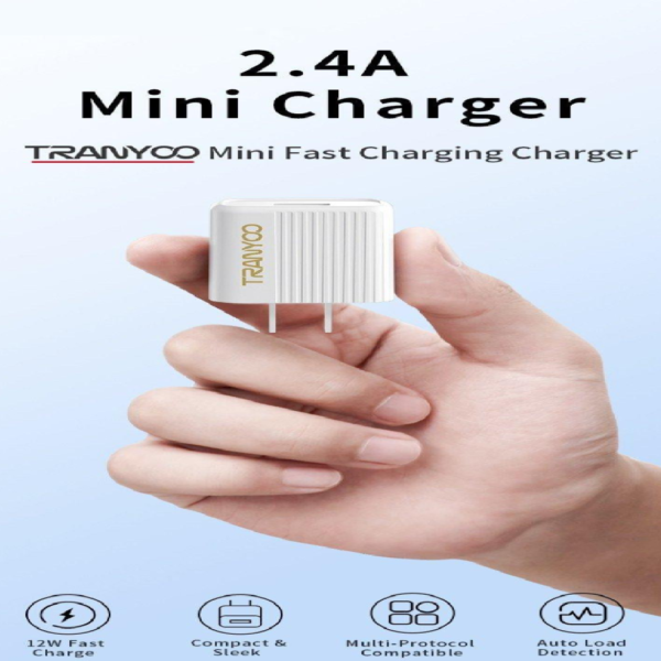 CARGADOR CUBO BLANCO 1 PUERTO USB 5V-2.4A -12W - Imagen 2