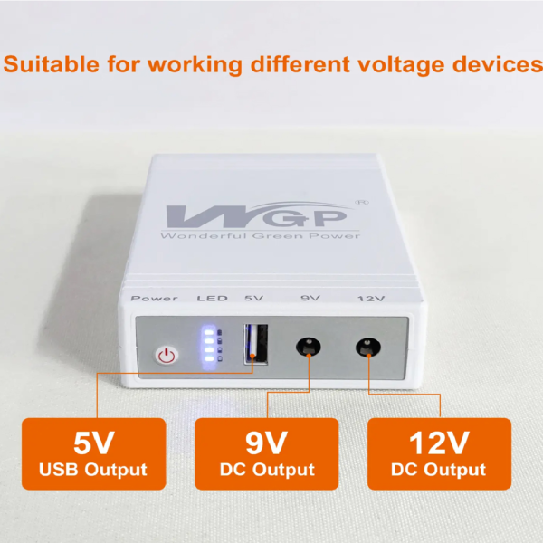 MINI UPS 10400mAh PEQUEÑO - Imagen 2