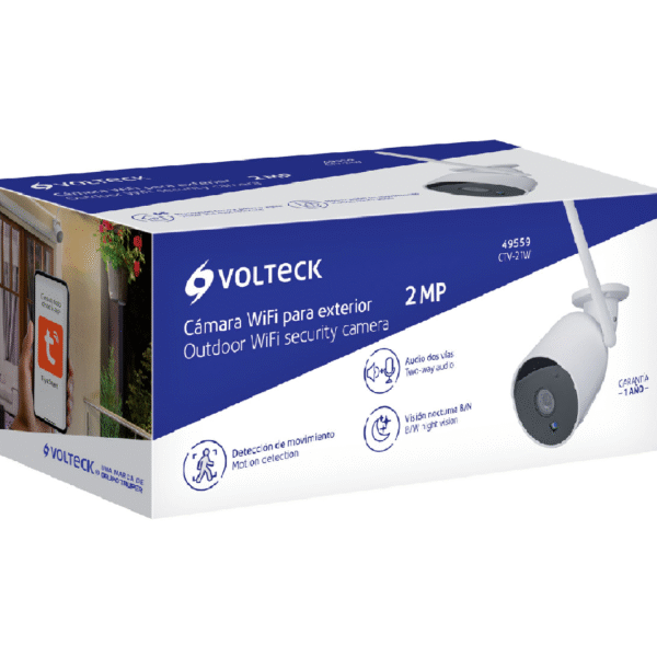 CAMARA WIFI TIPO BALA 2MP PARA EXTERIOR