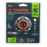 LINTERNA DE CABEZA CUERPO ABS 80LM TRUPER