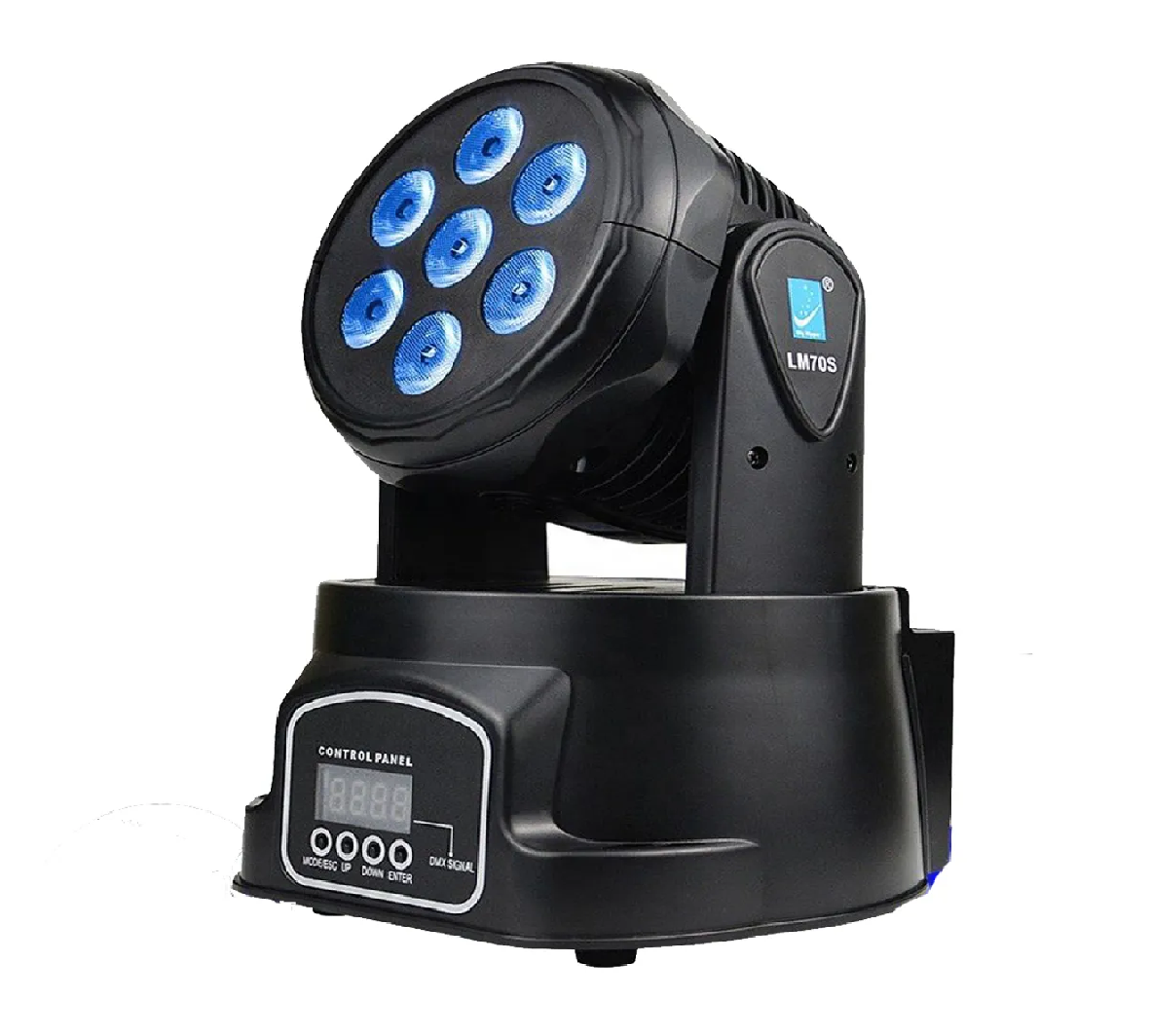 LUZ MINI ROBOTICA LED RGBW, 7LEDX8W, DMX-5 LUZ MINI ROBOTICA LED RGBW, 7LEDX8W, DMX-5 - Imagen 1