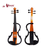 VIOLÍN ELÉCTRICO 4/4 CUERPO SÓLIDO DE OKOUME Y PLÁSTICO CON DIAPASÓN DE ÉBANO