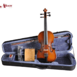 VIOLÍN ELÉCTRICO DE 4/4 CON ECUALIZADOR CUERPO DE MADERA MACIZA DIAPASÓN DE MADERA