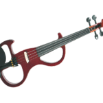 VIOLÍN ELÉCTRICO DE 4/4 CUERPO DE MADERA MACIZA Y DIAPASÓN DE ÉBANO