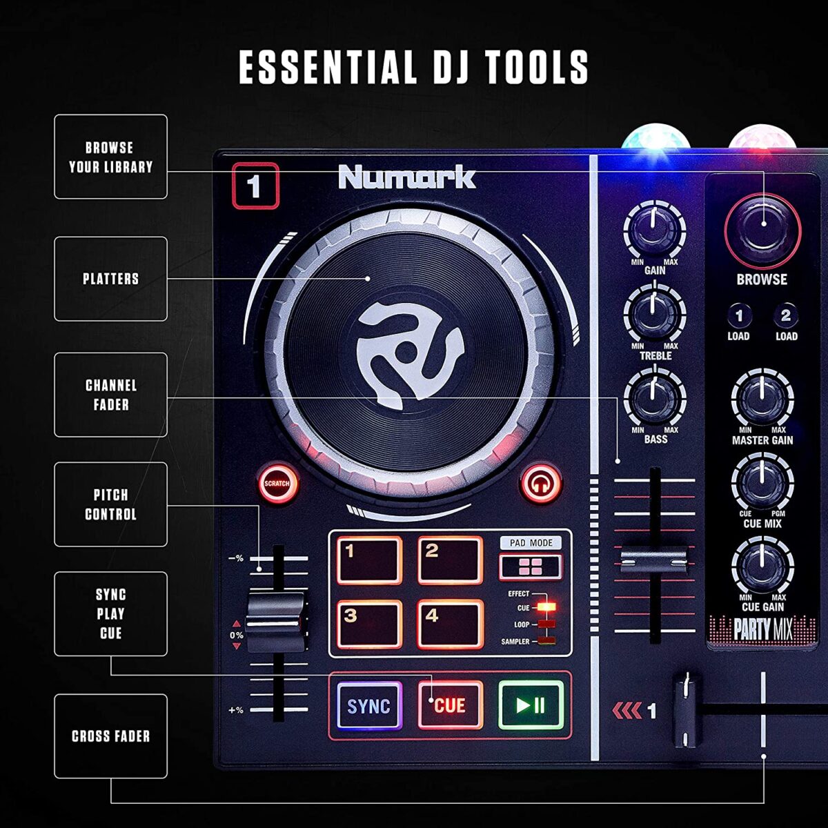 CONTROLADOR NUMARK PARTY MIX - Imagen 3