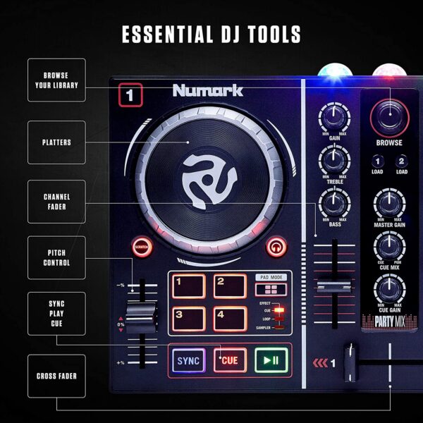 CONTROLADOR NUMARK PARTY MIX - Imagen 3