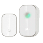 TIMBRE INALÁMBRICO 110V 36 MELODÍAS 1 BOTON BLANCO/SILVER