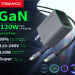 KIT CARGADOR TIPO C- TIPO C SUPERCOMPATIBLE GaN DE 120W CARGA SUPER RÁPIDA
