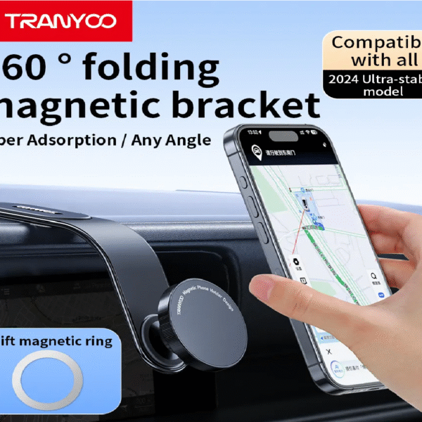 SOPORTE MAGNETICO DE TELEFONO CON VELCRO PARA VEHICULO